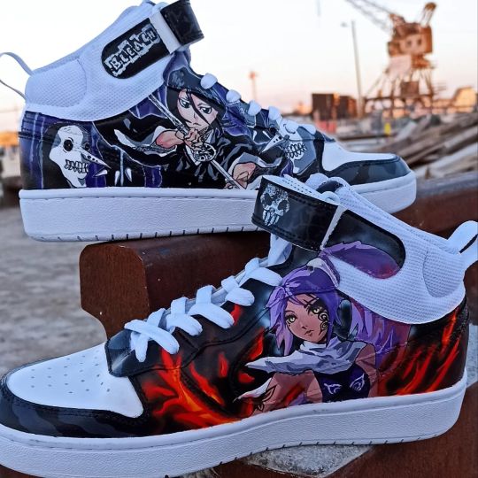 Bleach Anime Shoes Sosuke Aizen Skateboard Low Top Custom Anime Sneakers -  Reallgraphics
