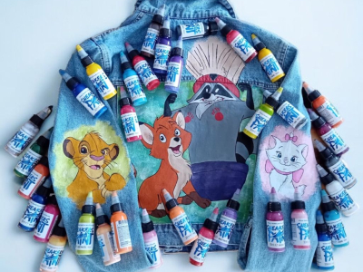 How to paint a denim jacket ?