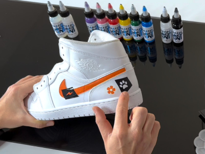 How to use stencils for custom shoes ?